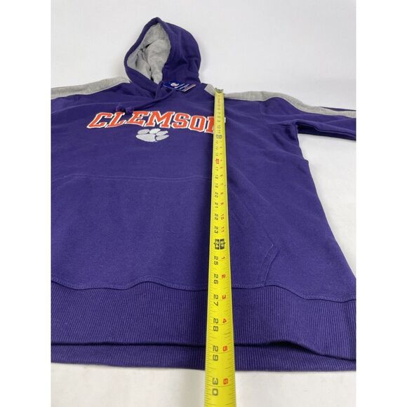 Clemson Tigers Champion Purple and Gray Hoodie Men’s Large - Picture 4 of 8